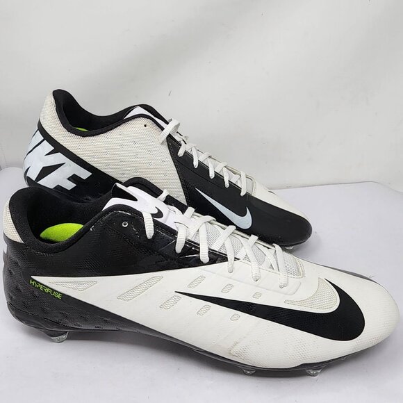 Nike Vapor Talon Elite Mens Size 16 Black White Low Hyperfuse Football Cleats - Picture 5 of 14
